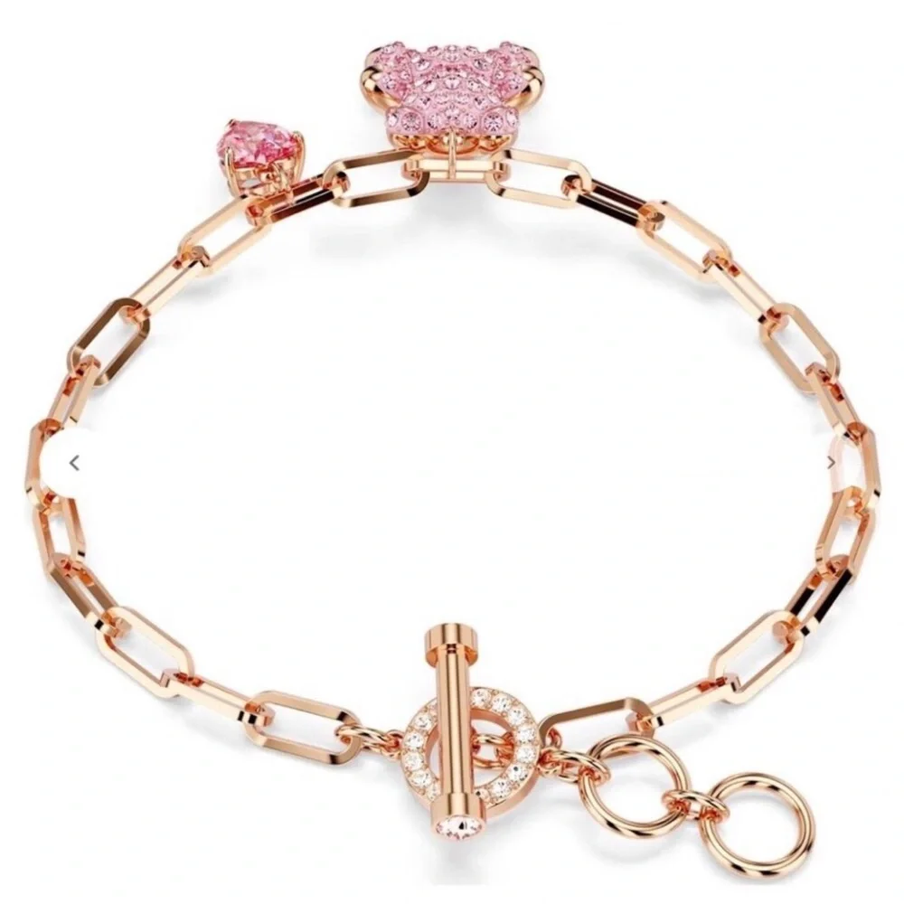 SWAROVSKI Pink Teddy bracelet Bear, Pink, RoseRose Gold Bracelet
Charm - Picture 3 of 5